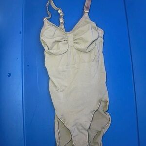 SKIMS Taupe One-Piece Swimsuit